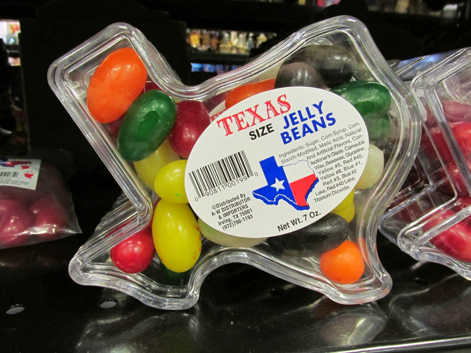 Eddie's Rail Fan Page Texas size jelly beans candy. San Antonio Texas